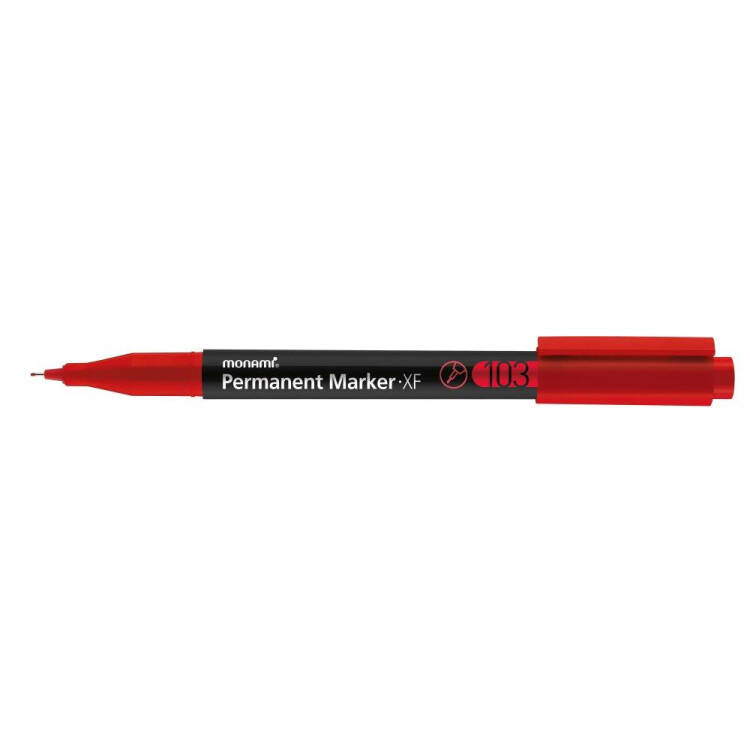 MONAMI Permanent Marker XF103 ปากกามาร์คเกอร์ หัวกลม 0.5mm Lazada.co.th