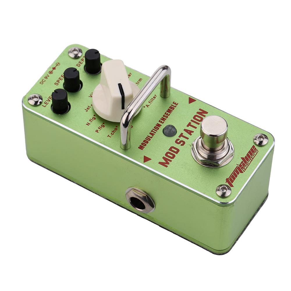 [ammoon]quà bí mật Aroma AMS-3 Mod Station Modulation Ensemble Electric Guitar Effect Pedal Mini Single Effect with True Bypass
