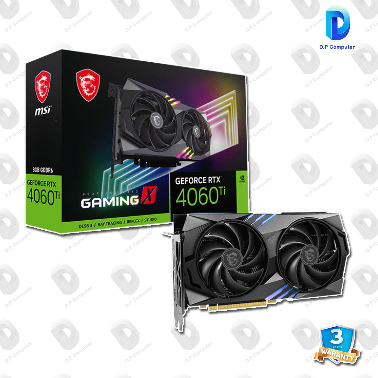 MSI GEFORCE RTX 4060 TI GAMING X 8GB GDDR6 สินค้าใหม่ ประกัน