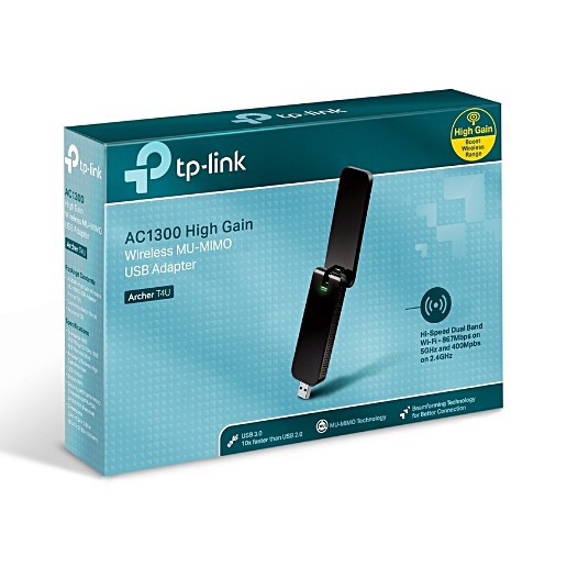 TP-LINK WIRELESS ADAPTER USB ยูเอสบีไวไฟ DUAL BAND AC1300 ARCHER-T4U IT MALL