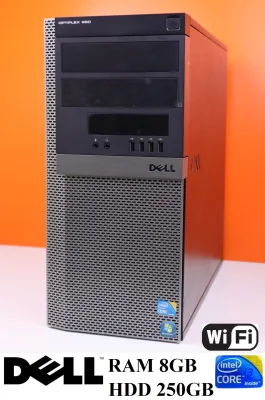 Dell Optiplex 980 Tower CPU Intel Core i3 - 550 3.20GHz -RAM 8GB -HDD 250GB -Wi-Fi