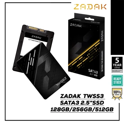 128256512GB SSD (เอสเอสดี) ZADAK TWSS3 SATA3 (6Gb/s) 2.5 3D TLC ประกัน 5 ปี