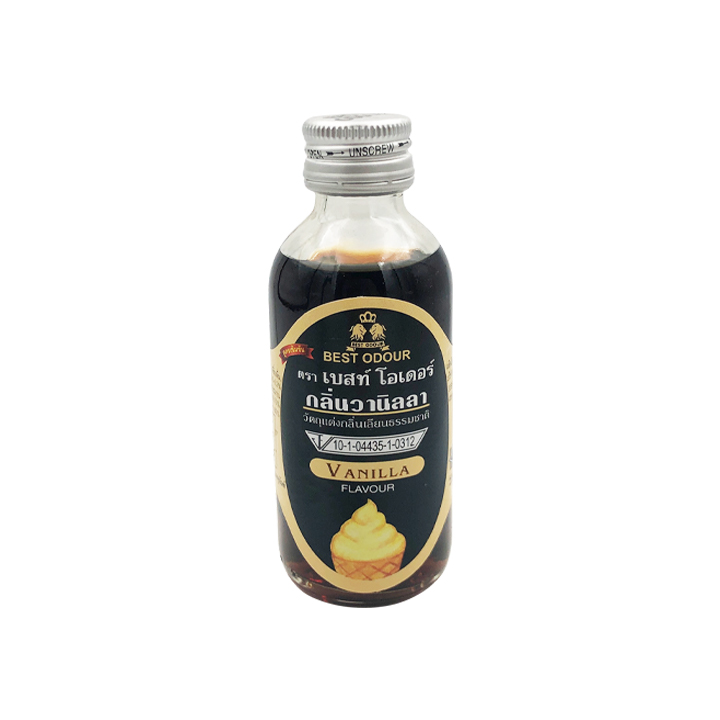 กลิ่นวานิลลา [Vanilla Flavour] ขนาด 60ml จำนวน 1ขวด ตราเบสท์โอเดอร์ LIQUID FOOD FLAVOUR by BEST ODOUR