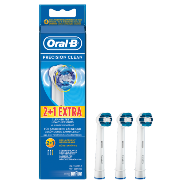 Oral-B หัวแปรงสีฟันไฟฟ้า รุ่น Precision clean แพค 3 หัวแปรง ของแท้