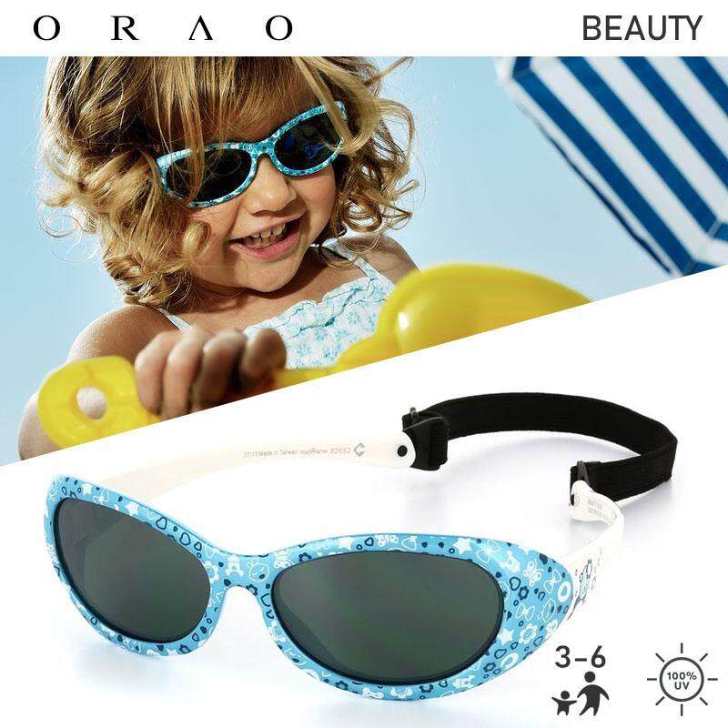 ORAO แว่นกันแดด เด็ก แว่นตากันแดด รุ่น BEAUTY สีฟ้า