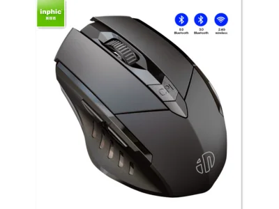 Inphic PM6BS Mouse Bluetooth mouse wireless Bluetooth 5.0 Mouse mouse wireless audio Wireless + Bluetooth 5.0 plaid Plaid lot gaming Mouse Silent Mouse game Mouse