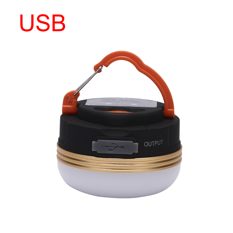 Dtake Portable LED Hiking Camping Lantern Tent Fishing Lamp Light USB Rechargeable