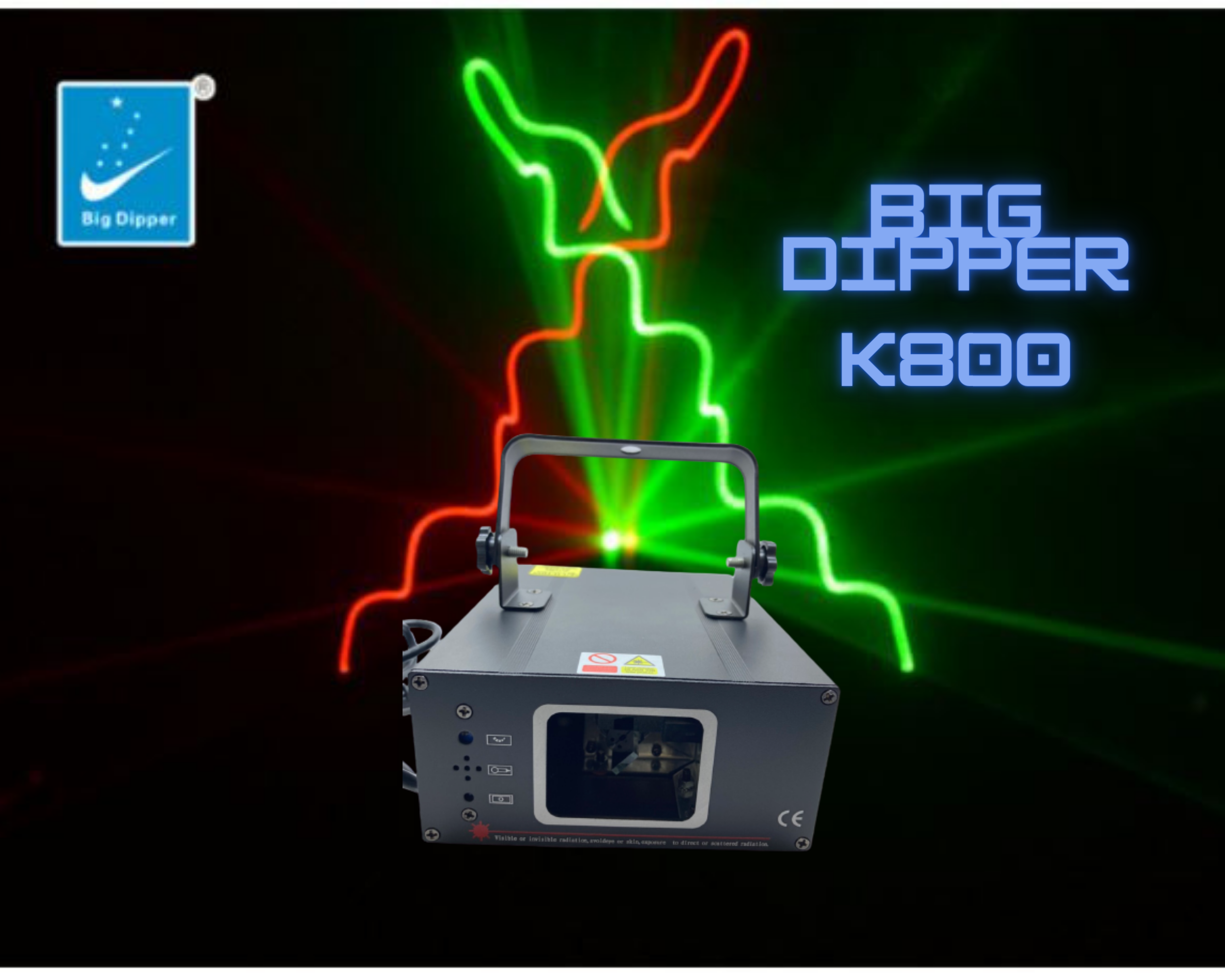 Laser light  Big Dipper รุ่น K800 ไฟเลเซอร์ ไฟผับ ไฟเธค ไฟโชว์ ไฟงานเวที StageLight ไฟพาร์ Par Light