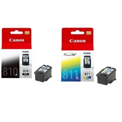 ตลับหมึก CANON PG-810 + CANON CL-811 ใช้กับพริ้นเตอร์อิงค์เจ็ท Canon Pixma iP2770/ 2772, MP237/ 245/ 258/ 287/ 486/ 496/