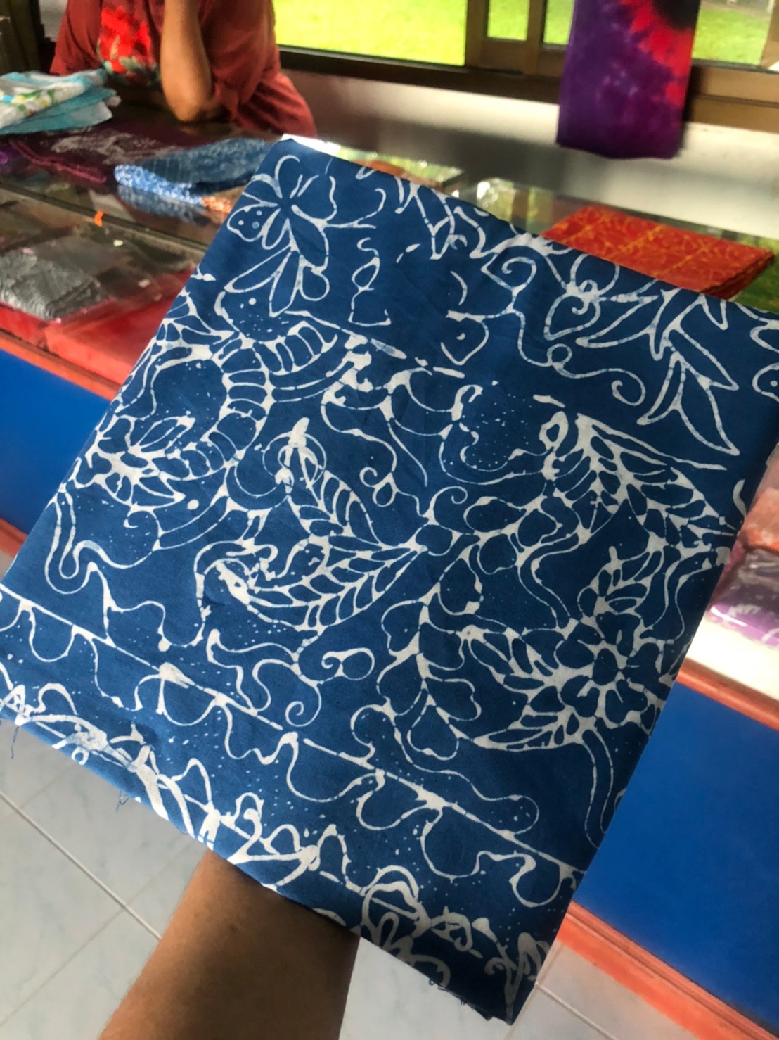 ผ้าปาเต๊ะ งานHamdnade ผ้าตัดชุด จากเมืองกระบี่