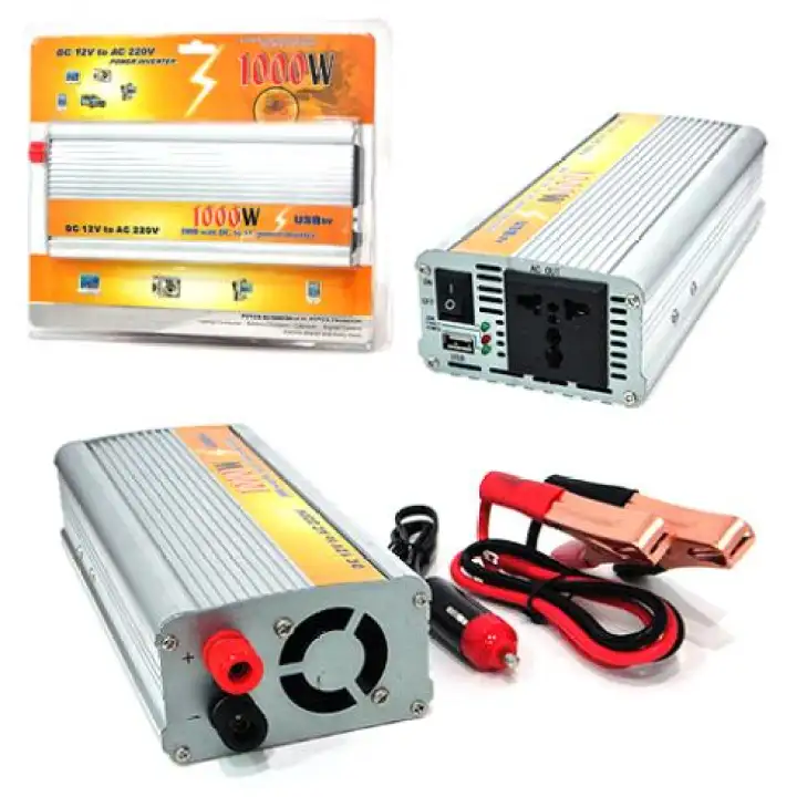 1000w 12v อ นเวอร เตอร พล งงานแสงอาท ตย เคร องแปลงแรง ต วแปลงไฟรถยนต เป นไฟบ าน inveter ต วแปลงไฟ ต วแปลงไฟรถยนต เป นไฟฟ าบ าน 12vเป น220v ต วแปลงไฟ