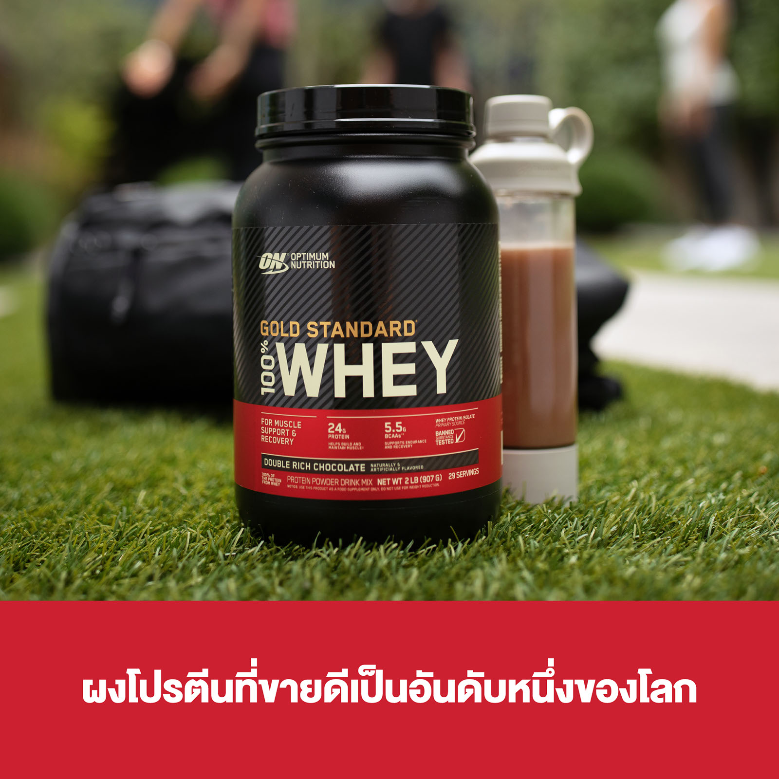 Optimum Nutrition Whey Protein Gold Standard 5LB - เวย์โปรตีน เหมาะสำหรับผู้ที่อยากเพิ่มกล้ามเนื้อ