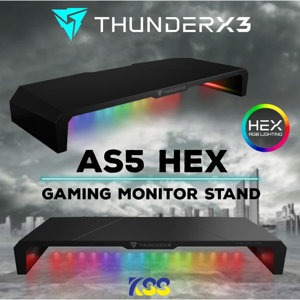 ThunderX3 Gaming Monitor Stand AS5 HEX (แท่นวางจอ)