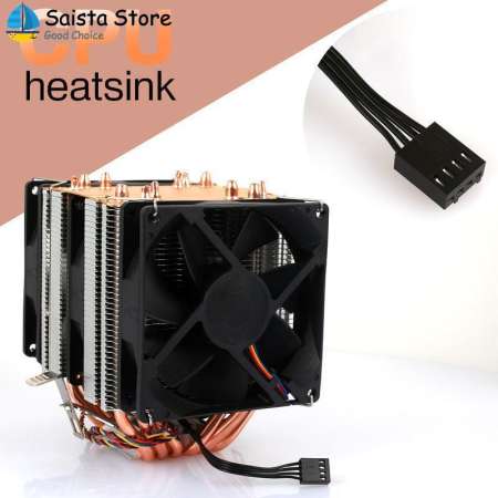 Cooler CPU Cooling Fan Intelligent Noiseless Copper Aluminum 3/4Pin