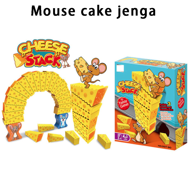 เกมเรียงชีส ฝึกสมาธิ CHEESE STACK GAME เกมหนูตั้งชีส Cheese Stack Cake
