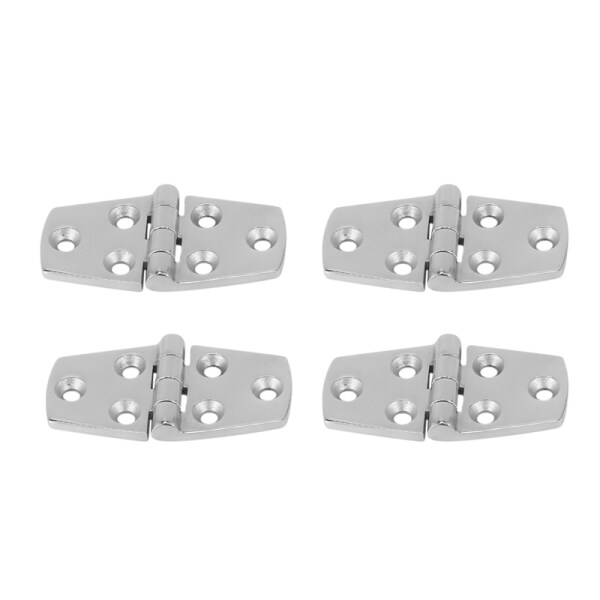 Marine 4 Pieces Stainless Steel Strap Hinge Door Hinge For Marine Boat Yacht 76 X 38 Mm Rafting Boating Accessories,Boat Marine Hatch Compartment Hinges
