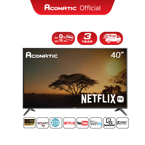 [New Model] Aconatic LED Netflix TV Smart TV FHD สมาร์ททีวี 40 นิ้ว รุ่น 40HS534AN (รับประกัน 3 ปี)