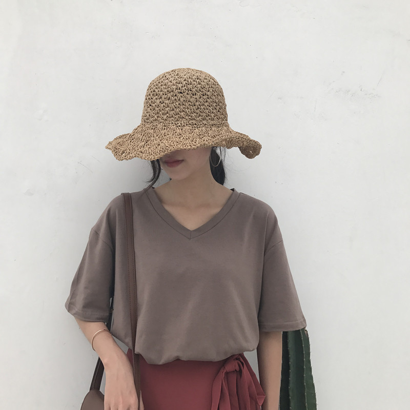 Áo thun nữ cổ tim Ulzzang Quảng Châu