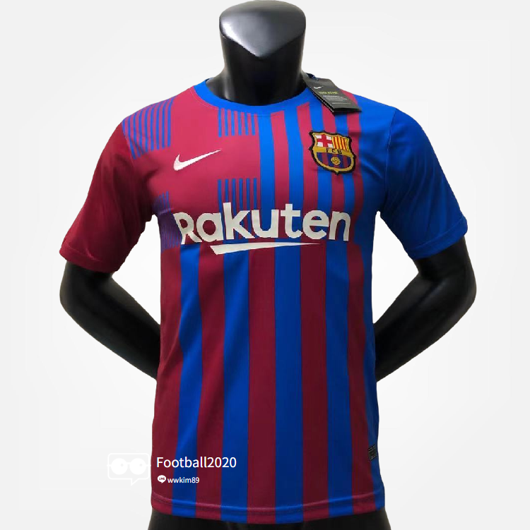 Barcelona เสื้อบาร์เซโลนา เกรด FCB Player เสื้อฟุตบอล home เสื้อบอล 21/22 เสื้อผู้ชาย เสื้อกีฬา