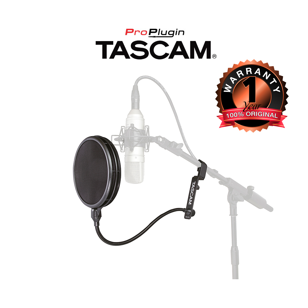 Tascam  TM-AG1 Pop Filter อุปกรณ์กันลมสำหรับไมโครโฟน แบบไนล่อน (ProPlugin)