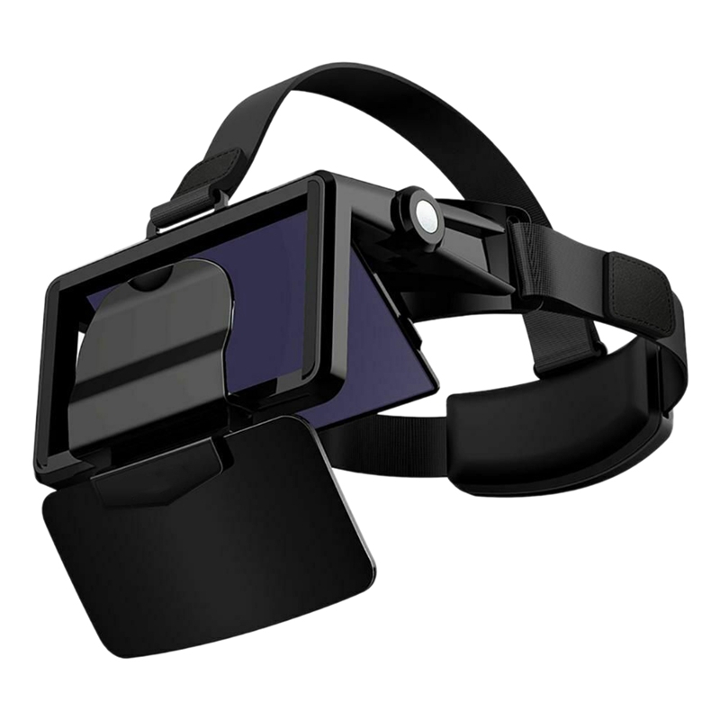 แว่น VR หมวกกันน็อกความเป็นจริงเสมือนวีอาร์แว่น VR ชุดหูฟังกดสำหรับสมาร์ทโฟนกระดาษแข็ง Casque สมาร์ทโฟน Android 3D เลนส์
