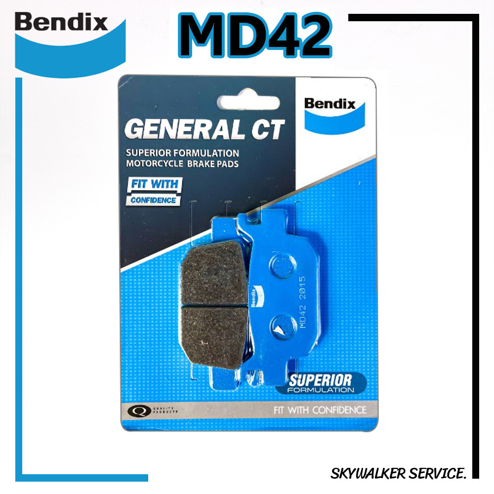 ผ้าเบรคหลัง BENDIX (MD42) แท้ สำหรับรถมอเตอร์ไซค์ HONDA FORZA300