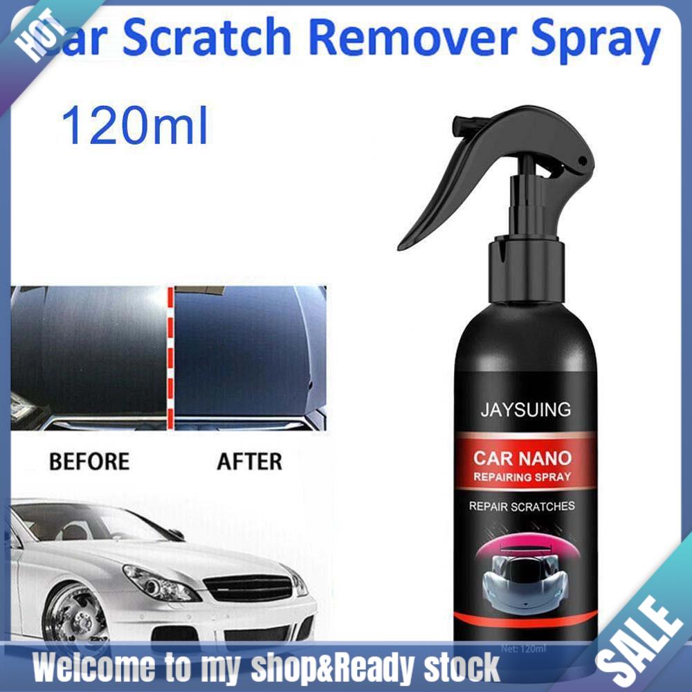 JAYSUING 4pcs Nano Spray Car Slight Scratch Remover (120mil) & Cloth
