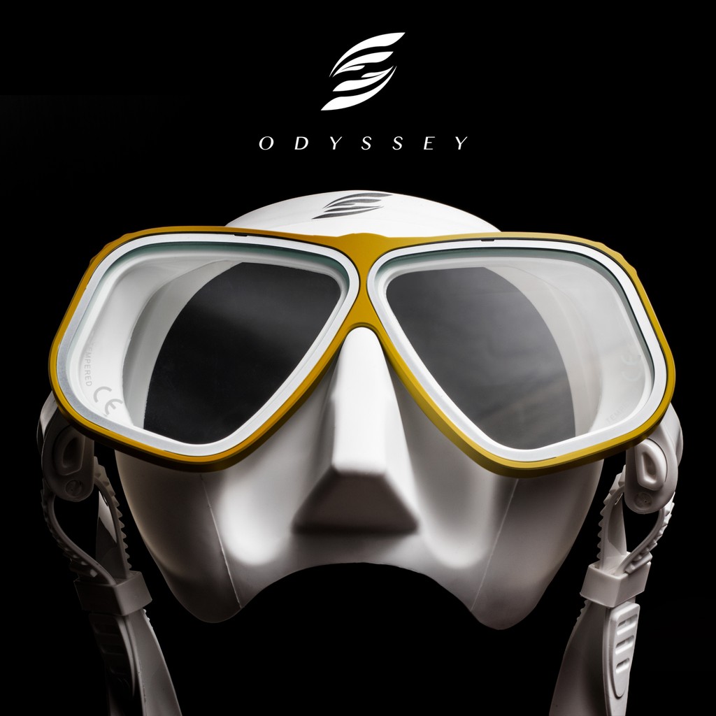 หน้ากากดำน้ำ Odyssey™ รุ่น Titan Freediving Mask Low volume หน้ากากฟรีไดฟ์ เลือกเลนซสายตาได้ สินค้าของแท้ ความจุอากาศต่ำ