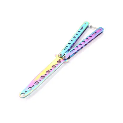 zhaoyanping Foldable Comb Stainless Steel PracticeTraining Butterfly Beard Hairdressing Tool