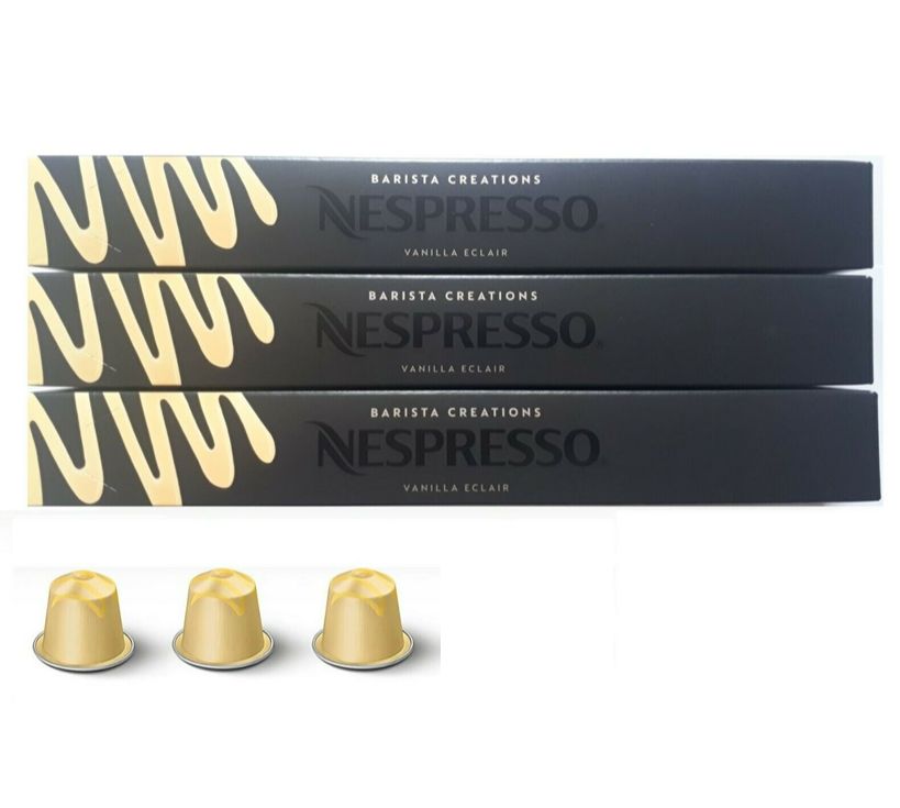 Nespresso Vanilla Éclair Ground Coffee Capsule เนสเพรสโซ วานิลลา กาแฟคั่วบด แคปซูล 30 Capsules