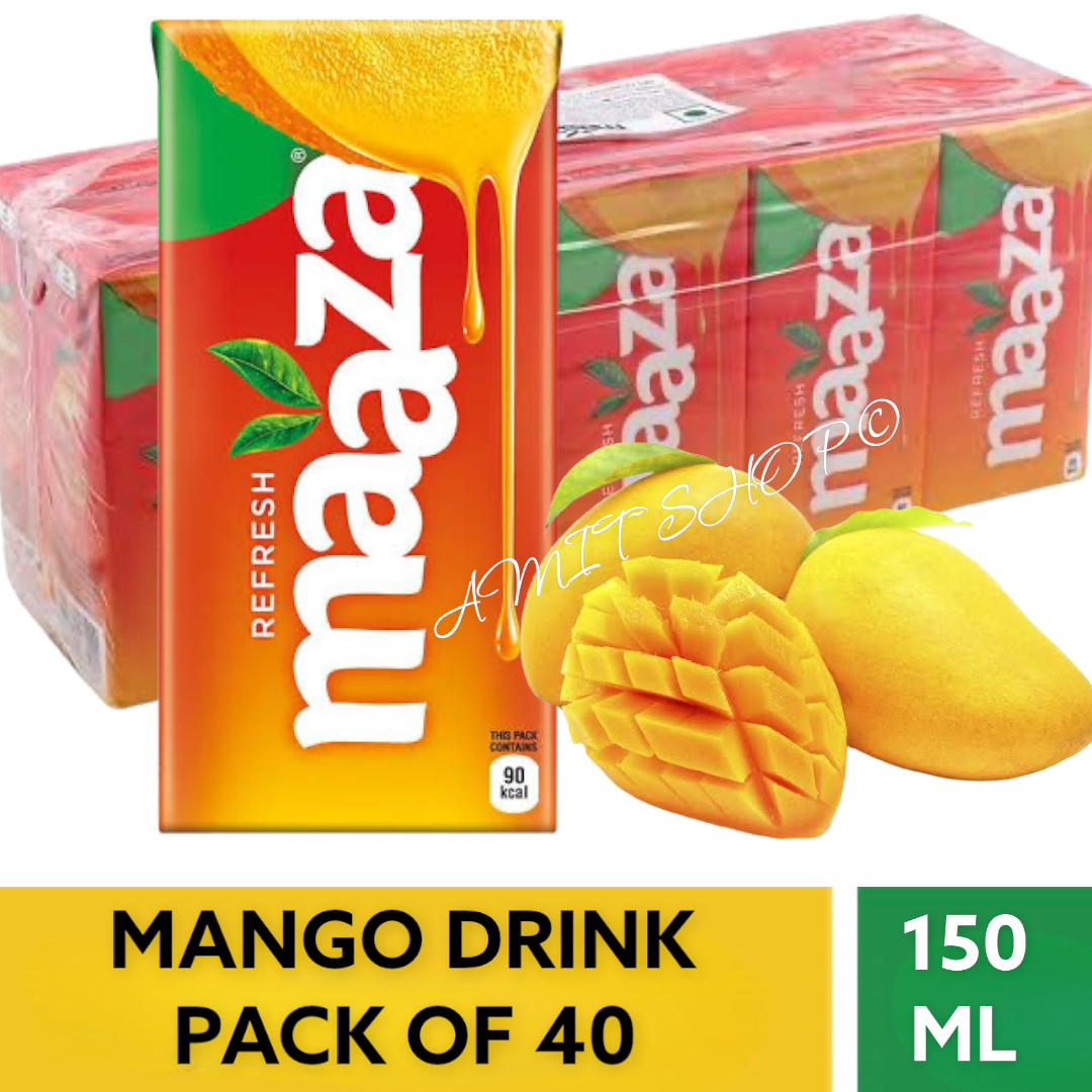 Maaza Juice Mango Refresh 150 ml (PACK OF 40) Lazada.co.th