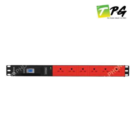 POWERCONNEX รางปลั๊กไฟ (6 ช่อง) Outlet Circuit Breaker รุ่น PCX-PXC5PHTNB-TS06