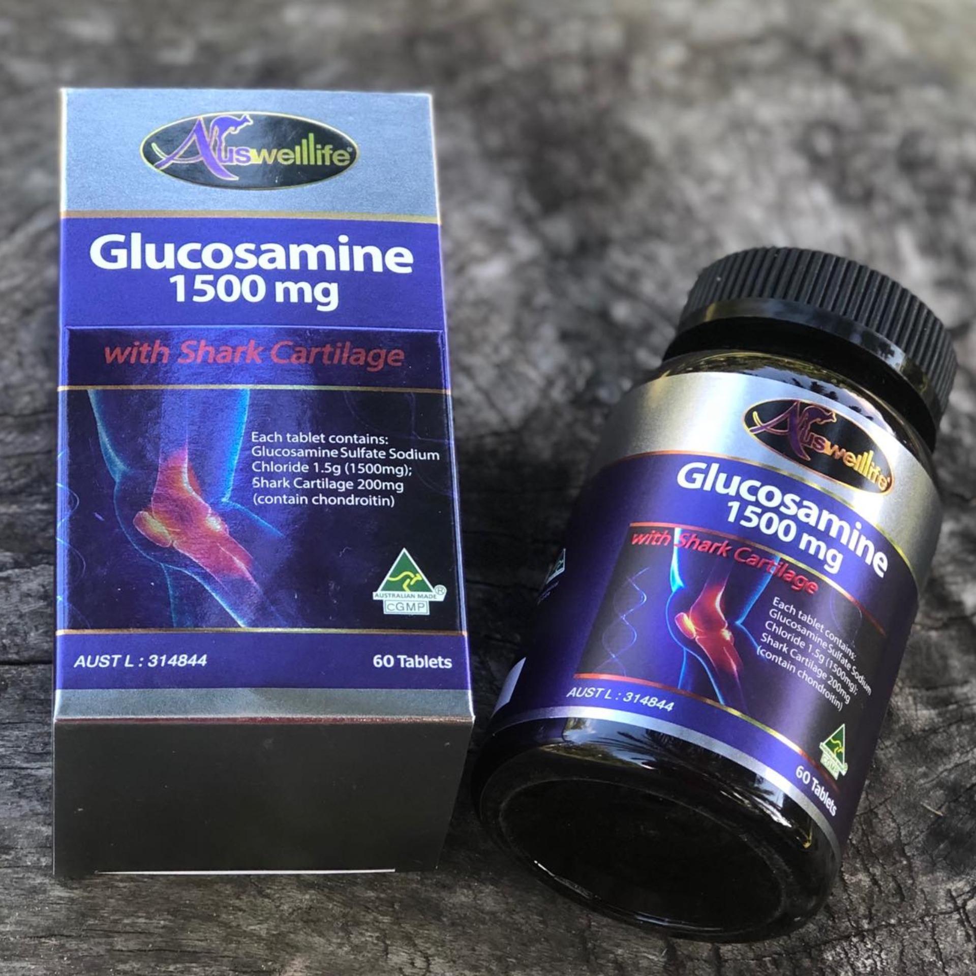 ราคา Auswelllife Glucosamine 1500mg with Shark Cartilage กลูโคซามีน
