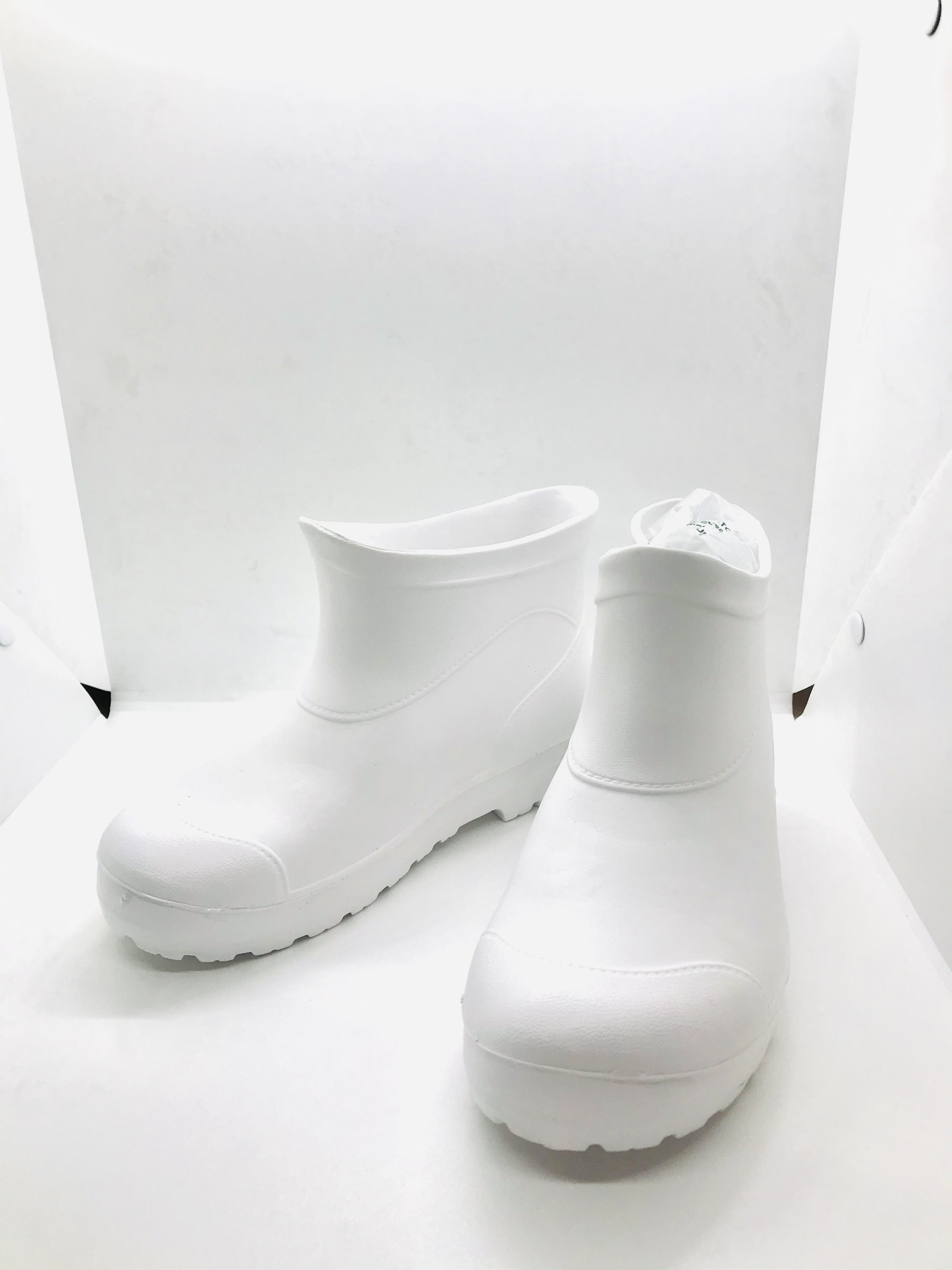 รองเท้าบู้ทเบา สบายเท้า สะอาด นิ่ม ปลอดภัย สะอาด M-888-1 ทำจาก EVA  9 นิ้ว สีขาว...