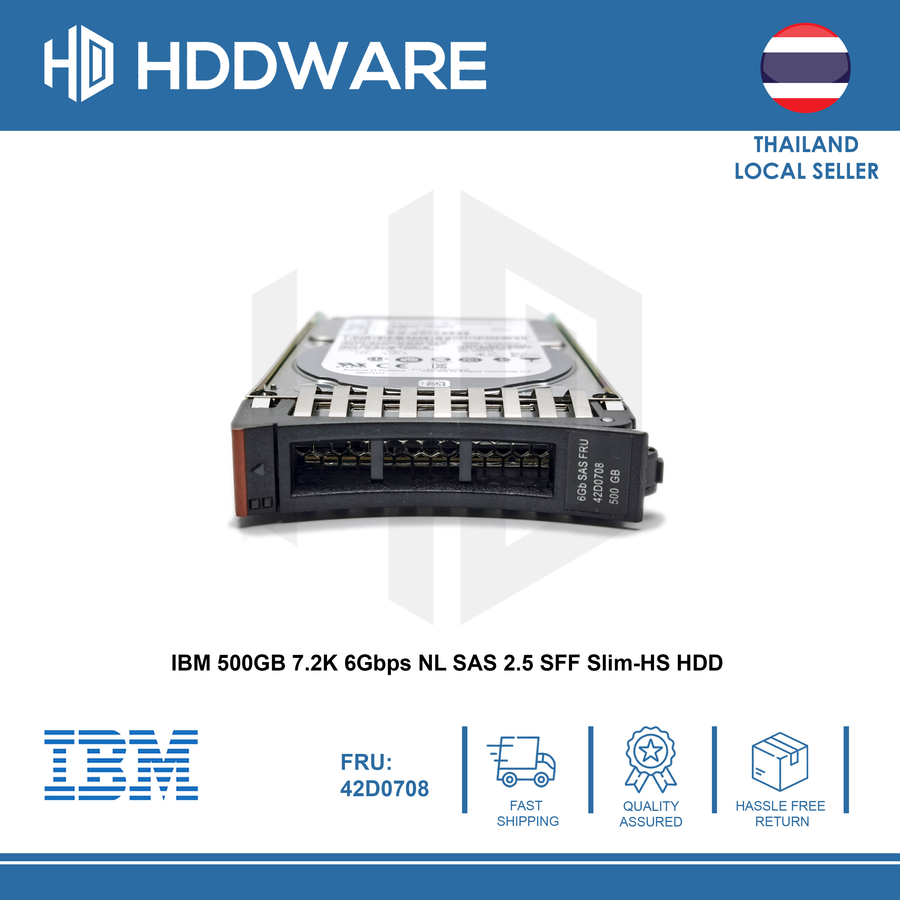 IBM 500GB 7.2K 6Gbps NL SAS 2.5 SFF Slim-HS HDD // 42D0707