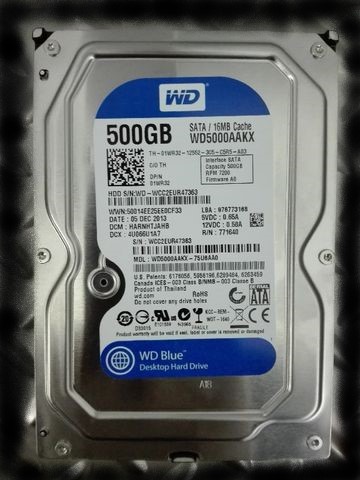 WD/Harddisk/จัดเก็บข้อมูล/ 500GB/SATA3