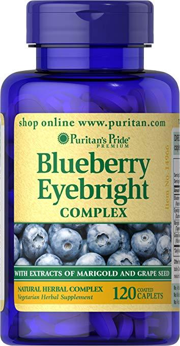 Puritan's Pride Blueberry Eyebright Complex 120 caps