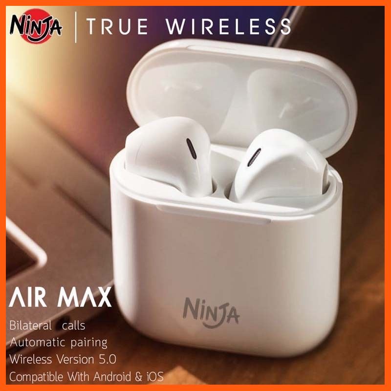 Best Quality Ninja หูฟังบลูทูธแบบ Wireless รุ่น Air max เครื่องใช้ต่างๆ Variousappliancesเครื่องใช้ภายในบ้านHome appliancesเครื่องใช้ในครัวเรือน Household appliances
