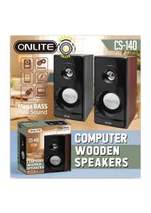 Onlite Computer Wooden Speakers CS-140