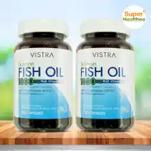 ภาพขนาดย่อของภาพหน้าปกสินค้าVistra salmon fish oil 1000mg 100 แคปซูล (Pack2) วิสทร้า น้ำมันปลา แซลมอน จากร้าน Sealthee บน Lazada ภาพที่ 1