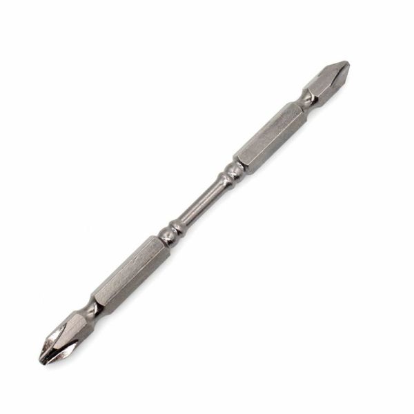PH2 1/4 inch Hardness Magnetic 110MM Cross Head Screwdriver Bit Extended Length Double Head Electric Screwdriver Phillips Screw Driver