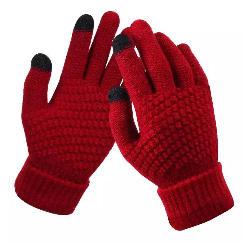 ถุงมือกันหนาว ถุงมือไหมพรมกันหนาว ถุงมือผ้าฝ้าย