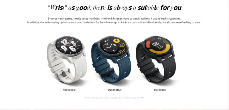 ภาพสินค้าXiaomi Watch S1 Active Smartwatch for sport  (แถมฟิล์มใส Focus 1 แผ่น ติดได้ 6 ครั้ง) จากร้าน OA Telecom บน Lazada ภาพที่ 2