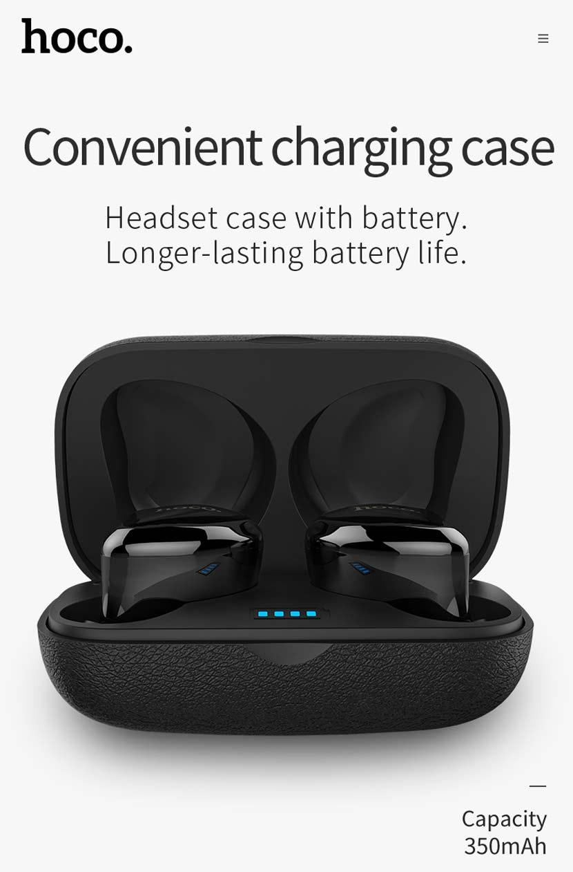 HOCO ES25 True Wireless Easy Talk Headset หูฟังบลูทูธไร้สาย พร้อมตลับชาร์จ แท้