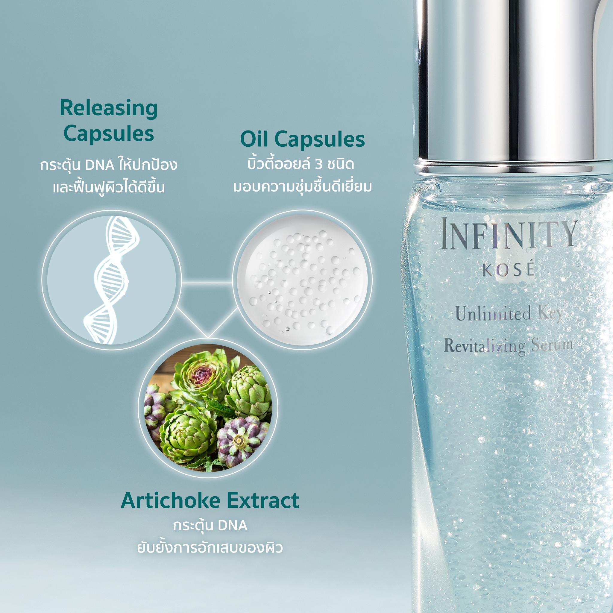 KOSÉ INFINITY Unlimited Key Revitalizing Serum 50 ML เซรั่ม