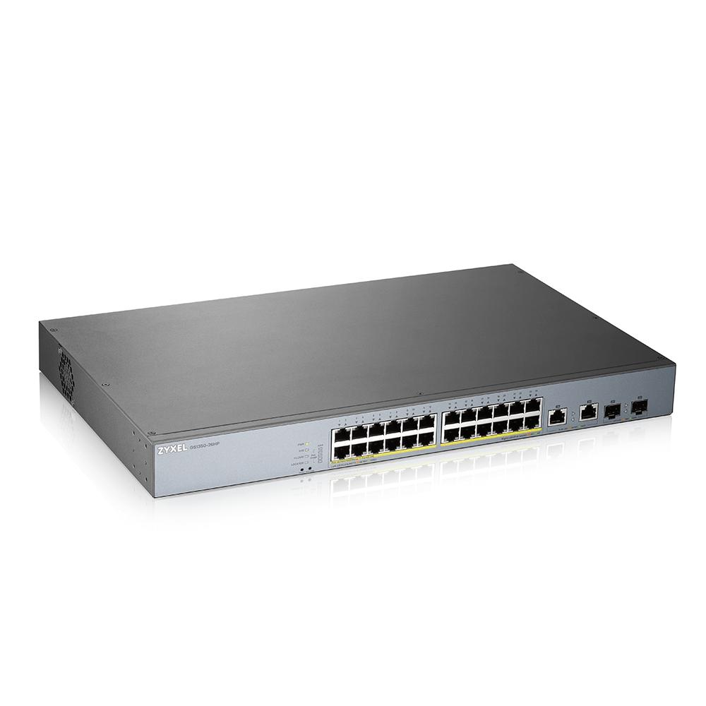 Zyxel GS1350 Series Smart Managed Switch For Surveillance (GS1350-26HP) ราคา 23,000 บาท*ส่งฟรี
