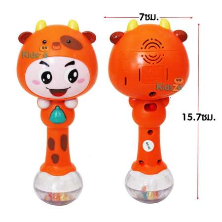 Hola คฑาเขย่า สัตว์น้อย เสริมพัฒนาการ Animal Baby Rattle