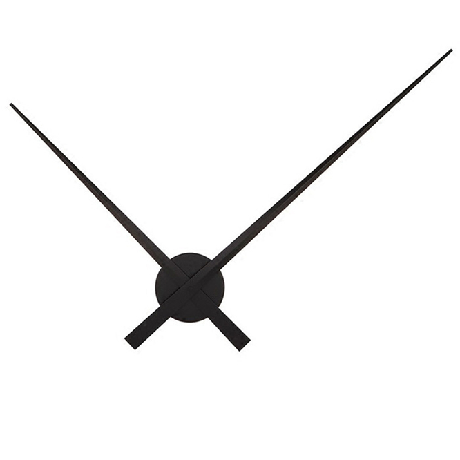 2 sets Large long metal pointer Wall clock hands Black Silver Gold