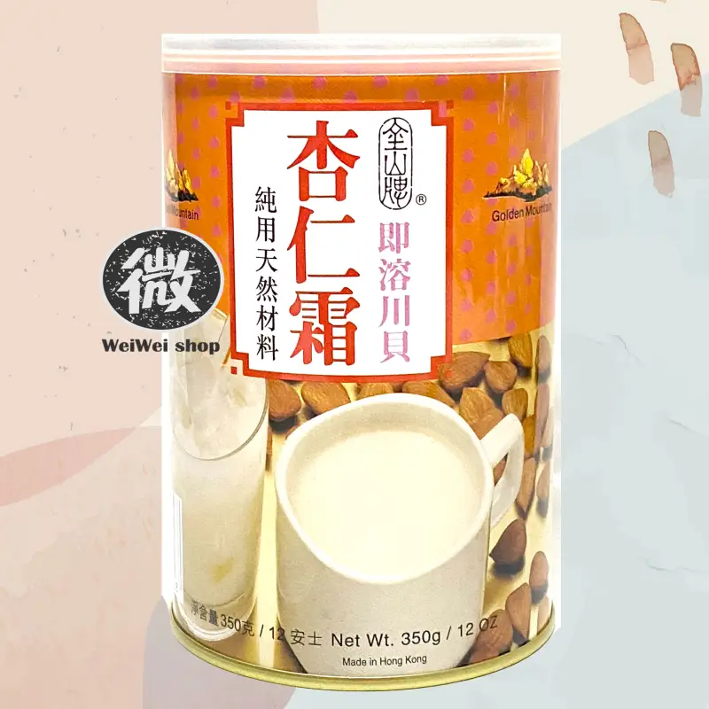 ภาพสินค้าผงอัลมอนด์ แบบหวานน้อย สำหรับชงดื่ม Almond Powder ตรา Golden Mountain ของฮ่องกง 350g จากร้าน WeiWei Shop บน Lazada ภาพที่ 1