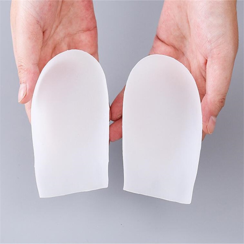 Unisex Invisible Height Increase Silicone Socks Gel Heel Pads Heel Cushion Soles Insole Foot